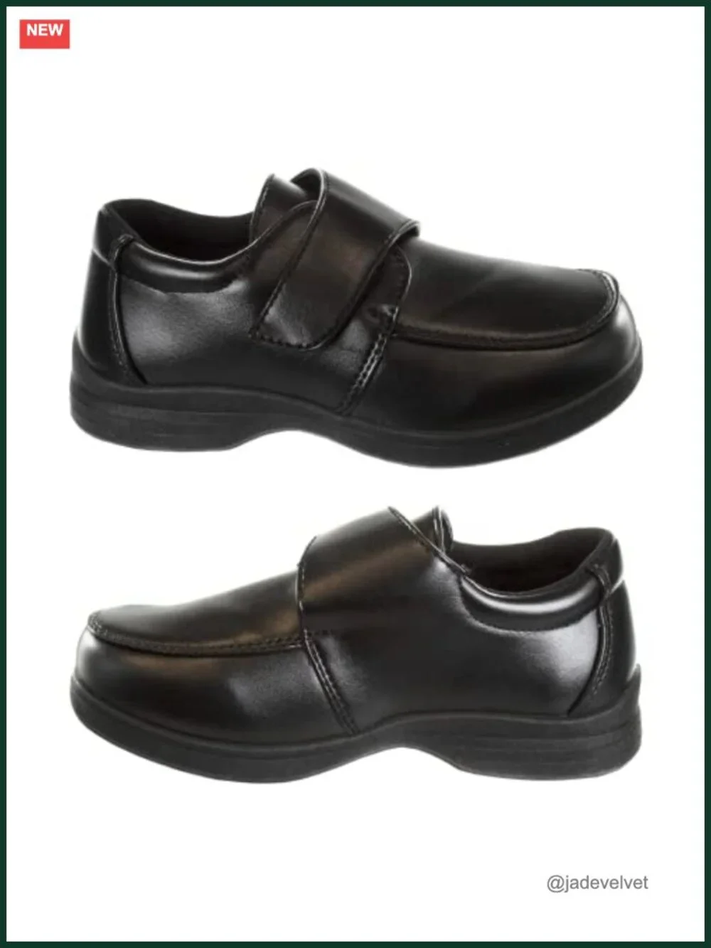 Boys Oxford School Uniform Loafer Dress Shoe Slip-On Faux-Leather
